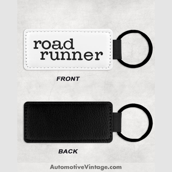Plymouth Road Runner Leather Car Key Chain