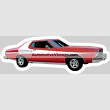 Starsky And Hutch Gran Torino Famous Car Magnet