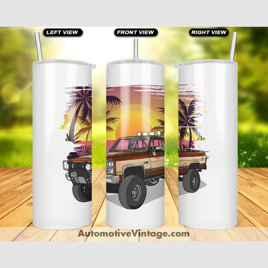 The Fall Guy Gmc Sierra Pickup Famous Car Sunset Drink Tumbler Tumblers