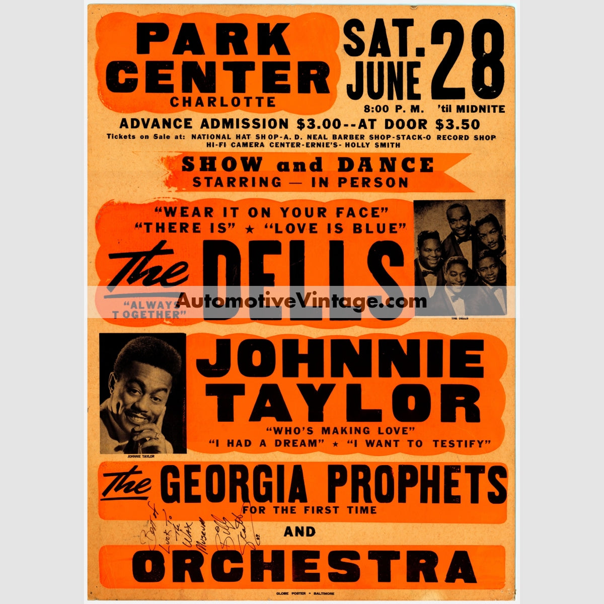 The Dells Nostalgic Music 13 X 19 Concert Poster Wide High