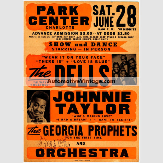 The Dells Nostalgic Music 13 X 19 Concert Poster Wide High