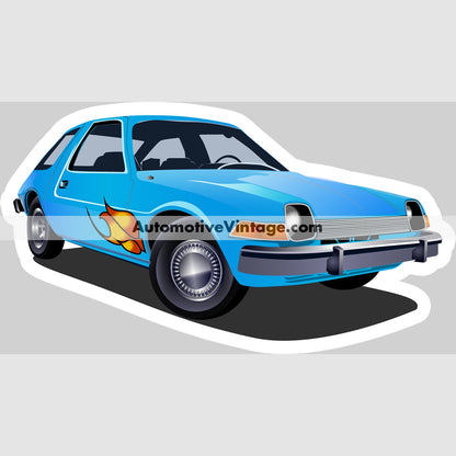 Waynes World Amc Pacer Famous Car Magnet