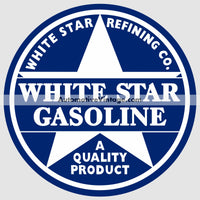 White Star Gasoline Vintage Car Sticker Stickers