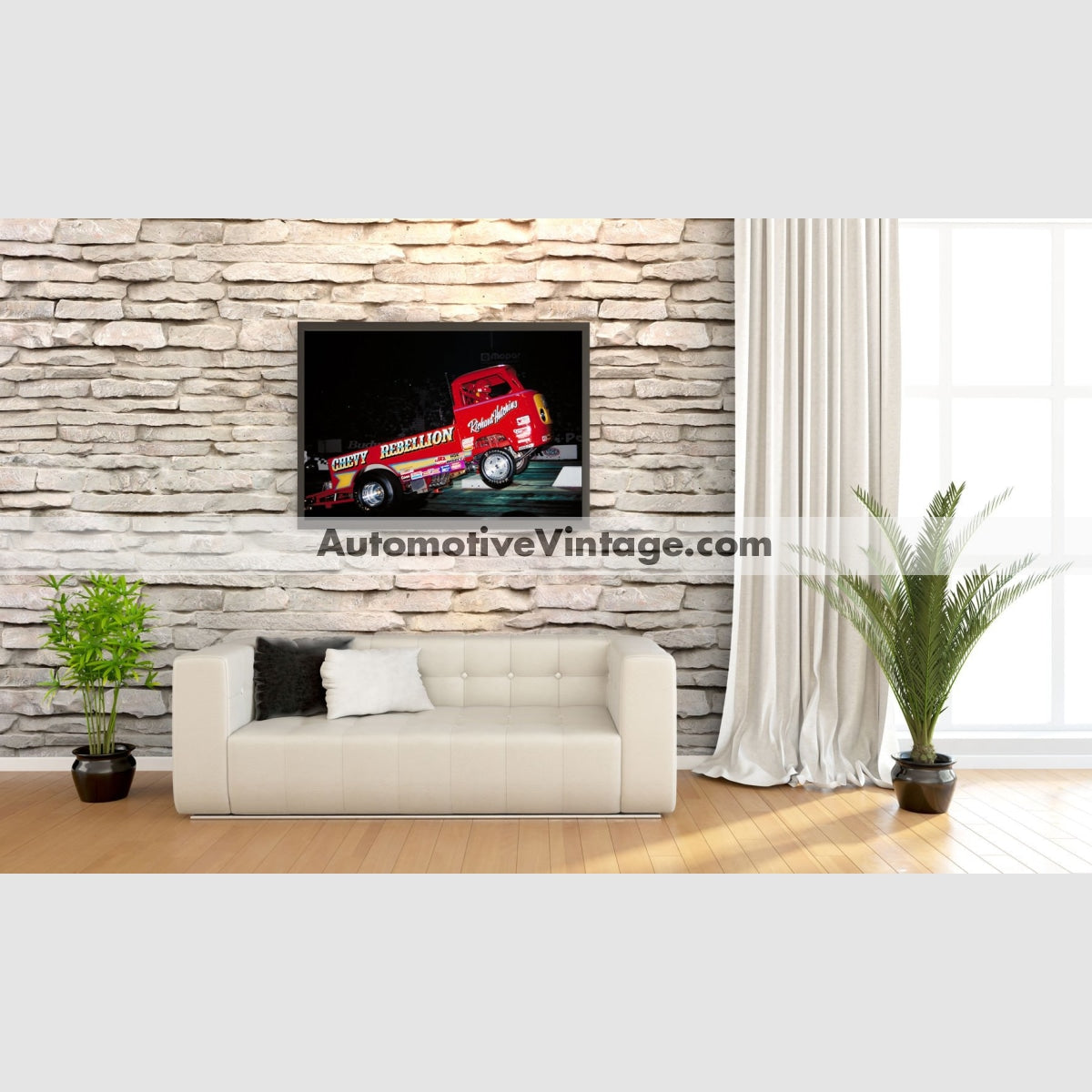 Chevy Rebellion Wheel Stand High Resolution Full Color Premium Drag Racing Poster