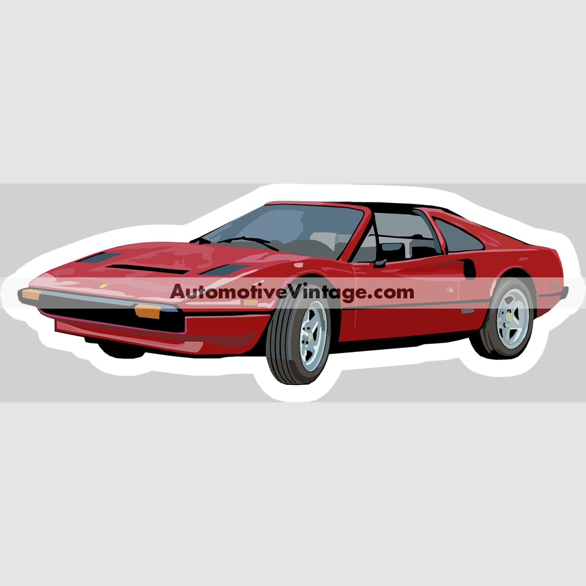Magnum P.i. Ferrari Famous Car Magnet